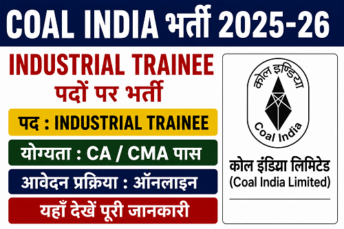 Coal India Industrial Trainee Recruitment 2025‑26
