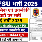 NFSU Scientific & Technical Posts Recruitment 2025