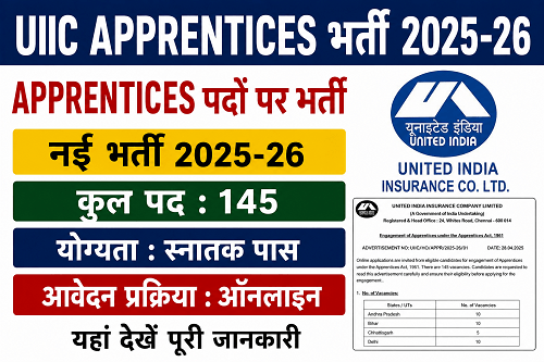 UIIC Apprentices Recruitment 2025‑26 — Apprentices